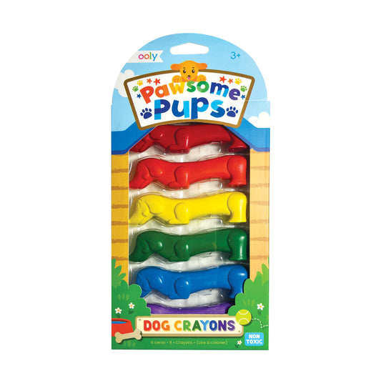 OOLY - Pawsome Pups Dog Crayons | Set van 6