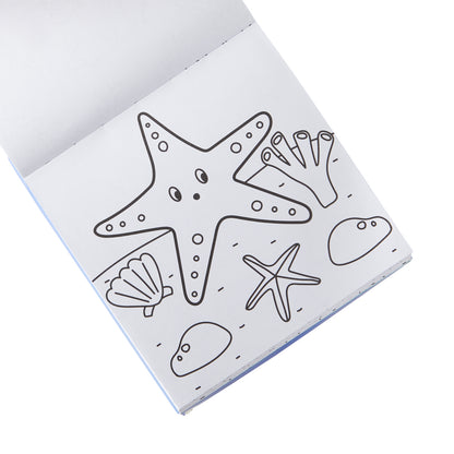 OOLY - Carry Along Kleurboek Set Sea Life | Kleurboek met 9 Waskrijtjes