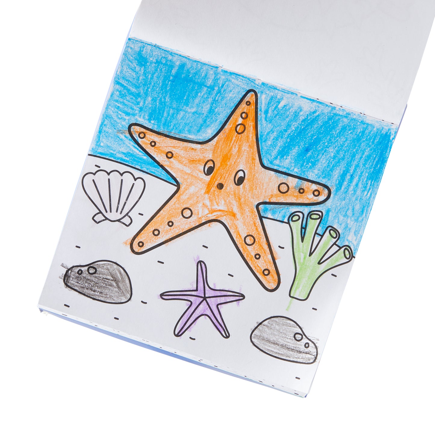 OOLY - Carry Along Kleurboek Set Sea Life | Kleurboek met 9 Waskrijtjes