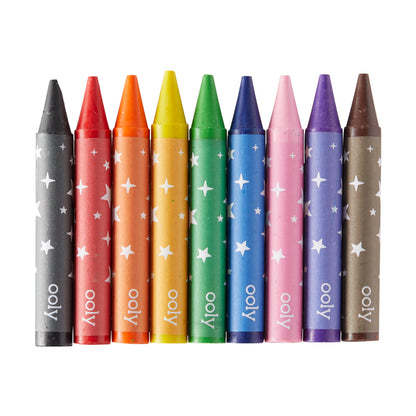OOLY - Carry Along Kleurboek Set Sea Life | Kleurboek met 9 Waskrijtjes