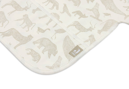 Jollein Slab Waterproof Met Mouw Animals - Olive Green