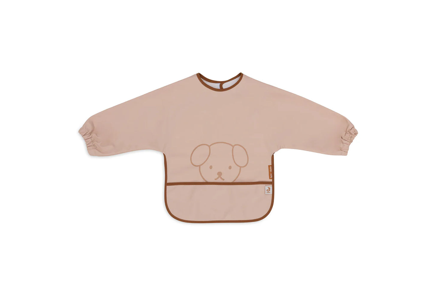 Jollein - Waterproof Bib With Sleeves – Nintje Peekaboo Wild Rose | Waterdichte Slab met Mouwen voor Baby’s & Peuters