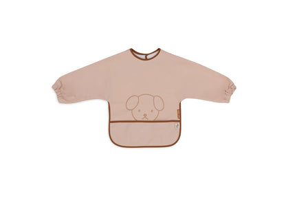 Jollein - Waterproof Bib With Sleeves – Nintje Peekaboo Wild Rose | Waterdichte Slab met Mouwen voor Baby’s & Peuters