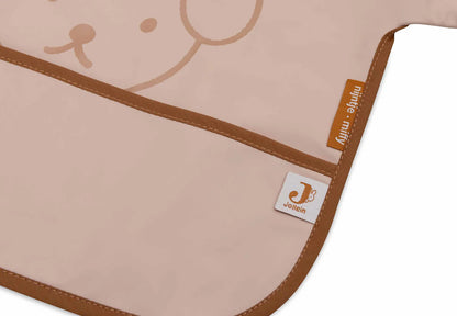 Jollein - Waterproof Bib With Sleeves – Nintje Peekaboo Wild Rose | Waterdichte Slab met Mouwen voor Baby’s & Peuters