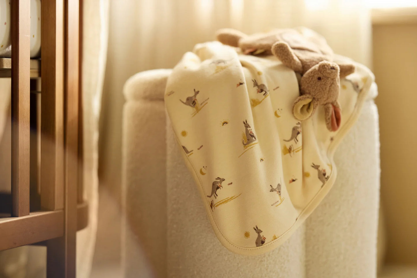 Jollein - Pacifier Cloth – Kangaroots | Zacht Speendoekje voor Baby’s