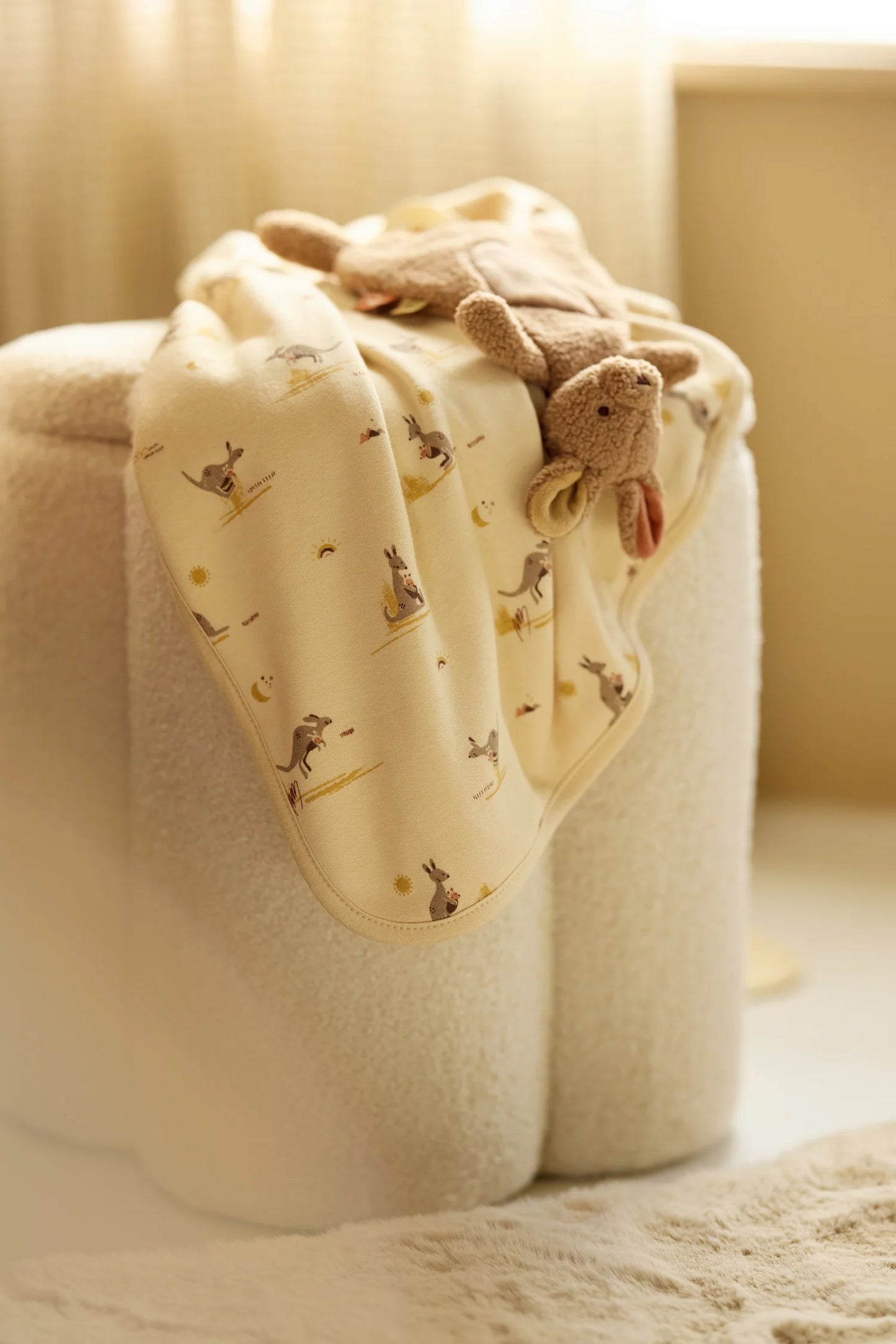 Jollein - Pacifier Cloth – Kangaroots | Zacht Speendoekje voor Baby’s