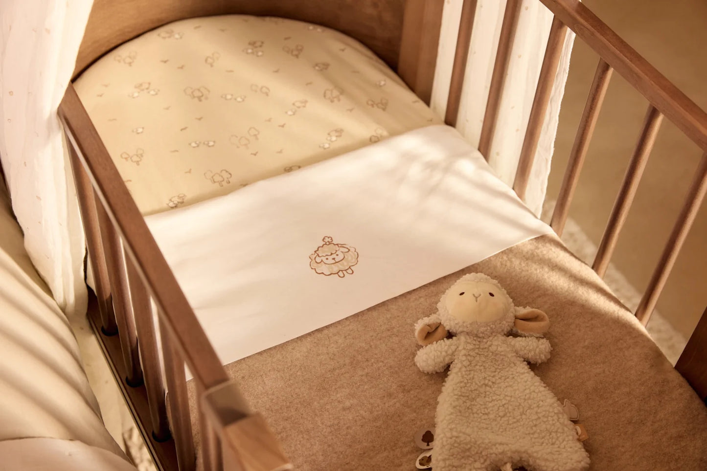 Jollein - Pacifier Cloth – Sheep Sonny | Zacht Speendoekje voor Baby’s