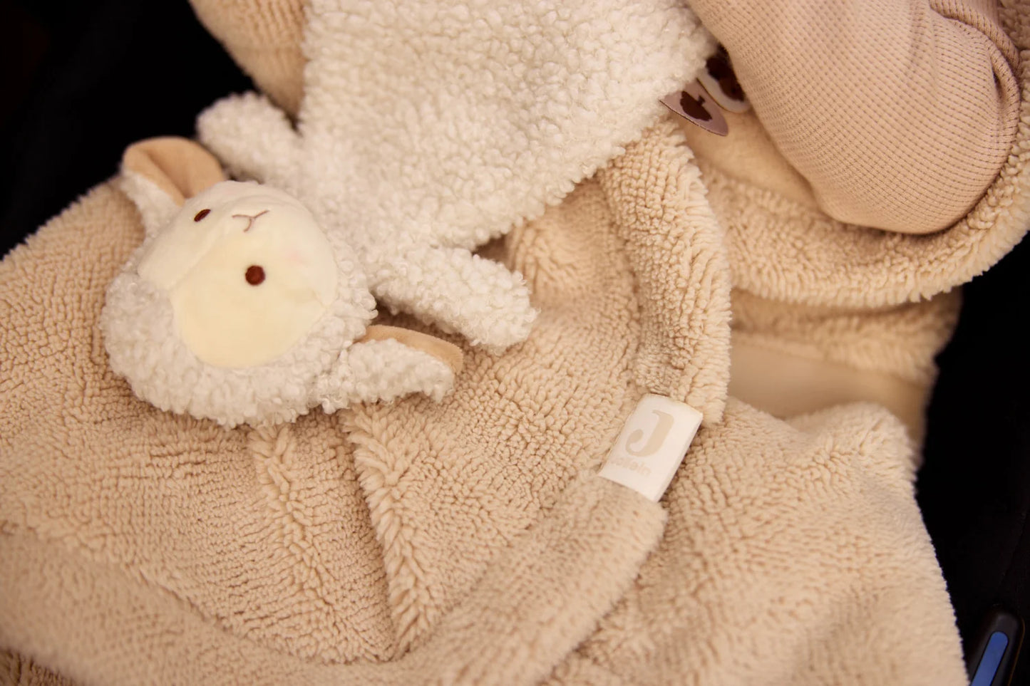 Jollein - Pacifier Cloth – Sheep Sonny | Zacht Speendoekje voor Baby’s