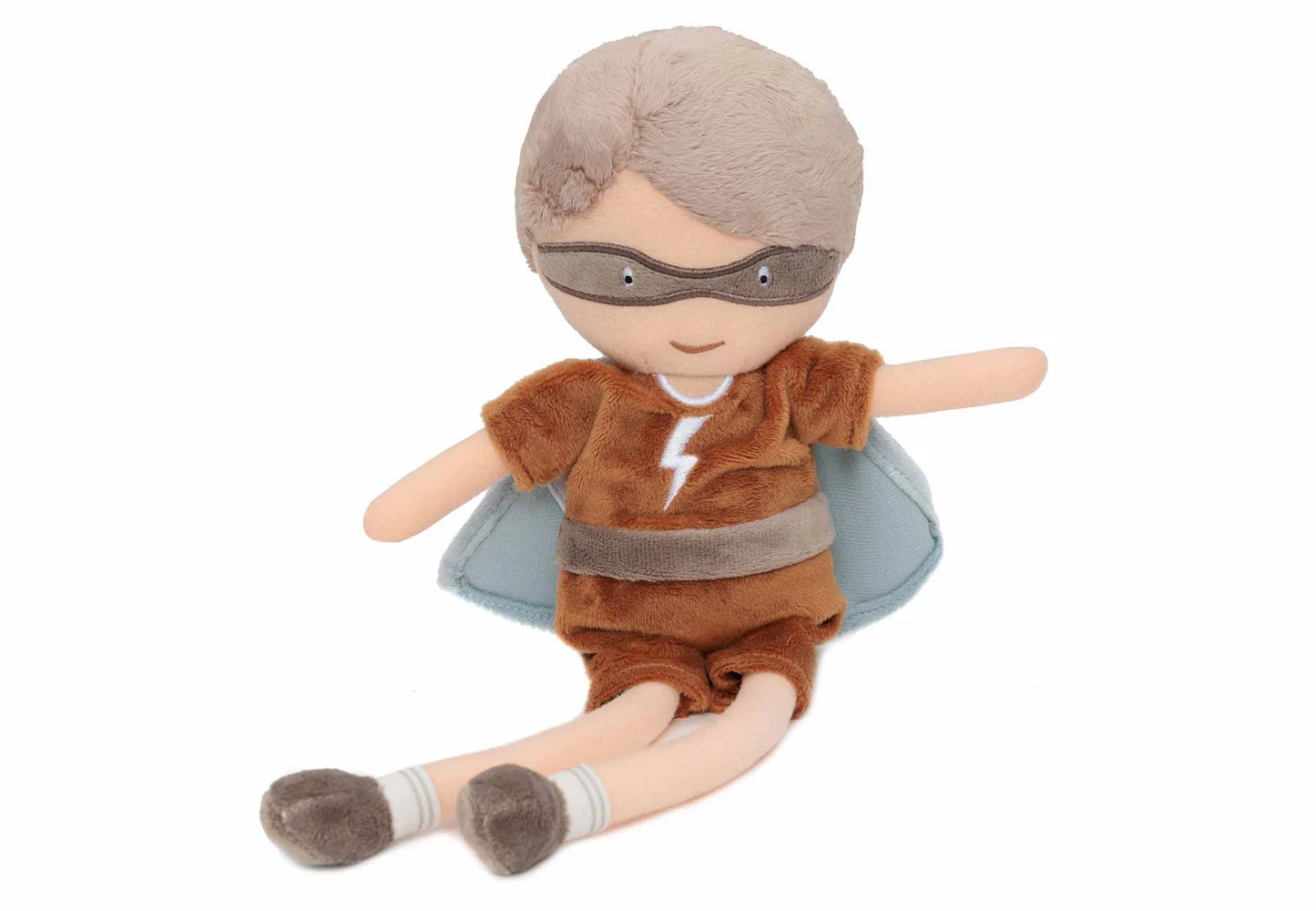Jollein - Knuffel Doll Superhero Dave| Zachte Knuffel voor Baby’s & Peuters