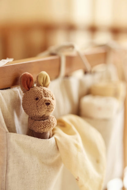 Jollein - Rattle – Kangaroots | Zachte Baby Rammelaar voor Eerste Ontdekkingen