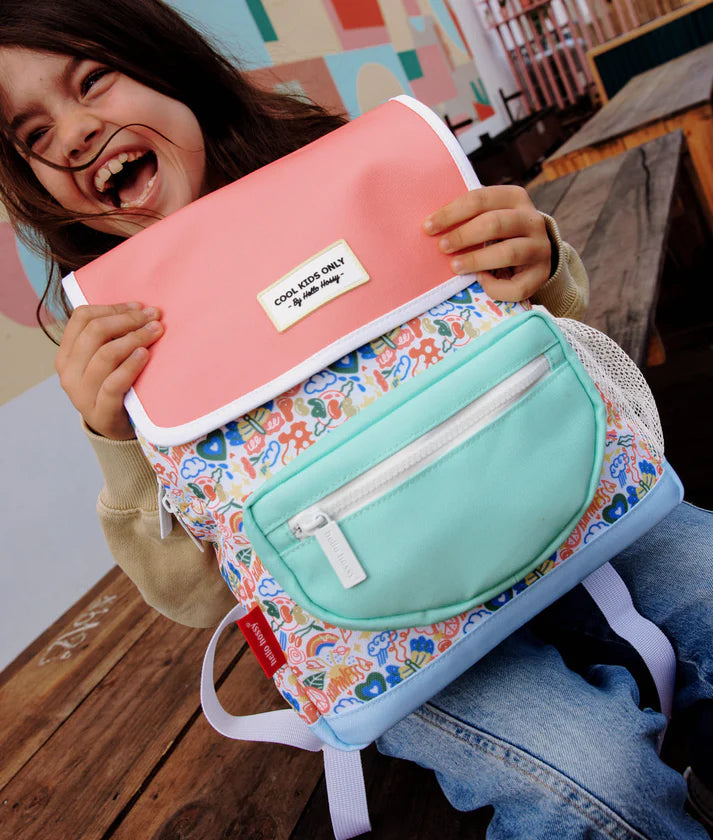 Hello Hossy - Kinderrugzak “Happiness” met bloemmotief