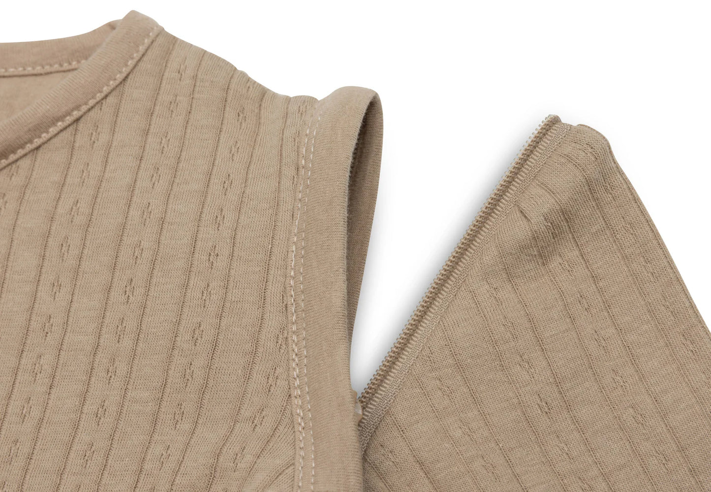 Jollein - Newborn Slaapzak 60cm Ajour Bisciut met Afritsbare Mouw