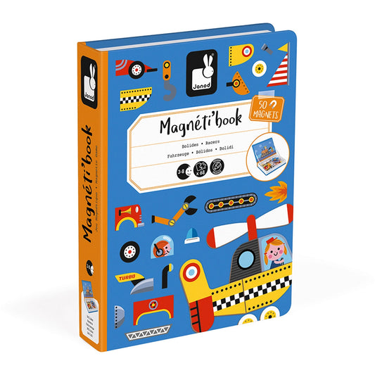 Janod - Magneti'Book Voertuigen | Magnetisch Speelboek