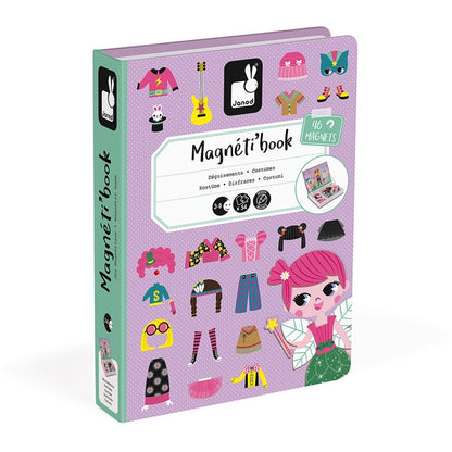 Janod -  Magneti'Book Verkleedfeest meisjes | Magnetisch Speelboek