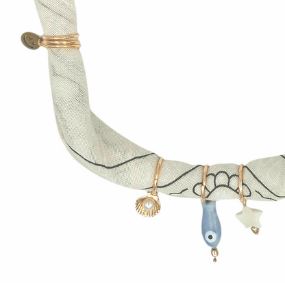 Feestbeest - Bandana Ketting Offwhite Beach