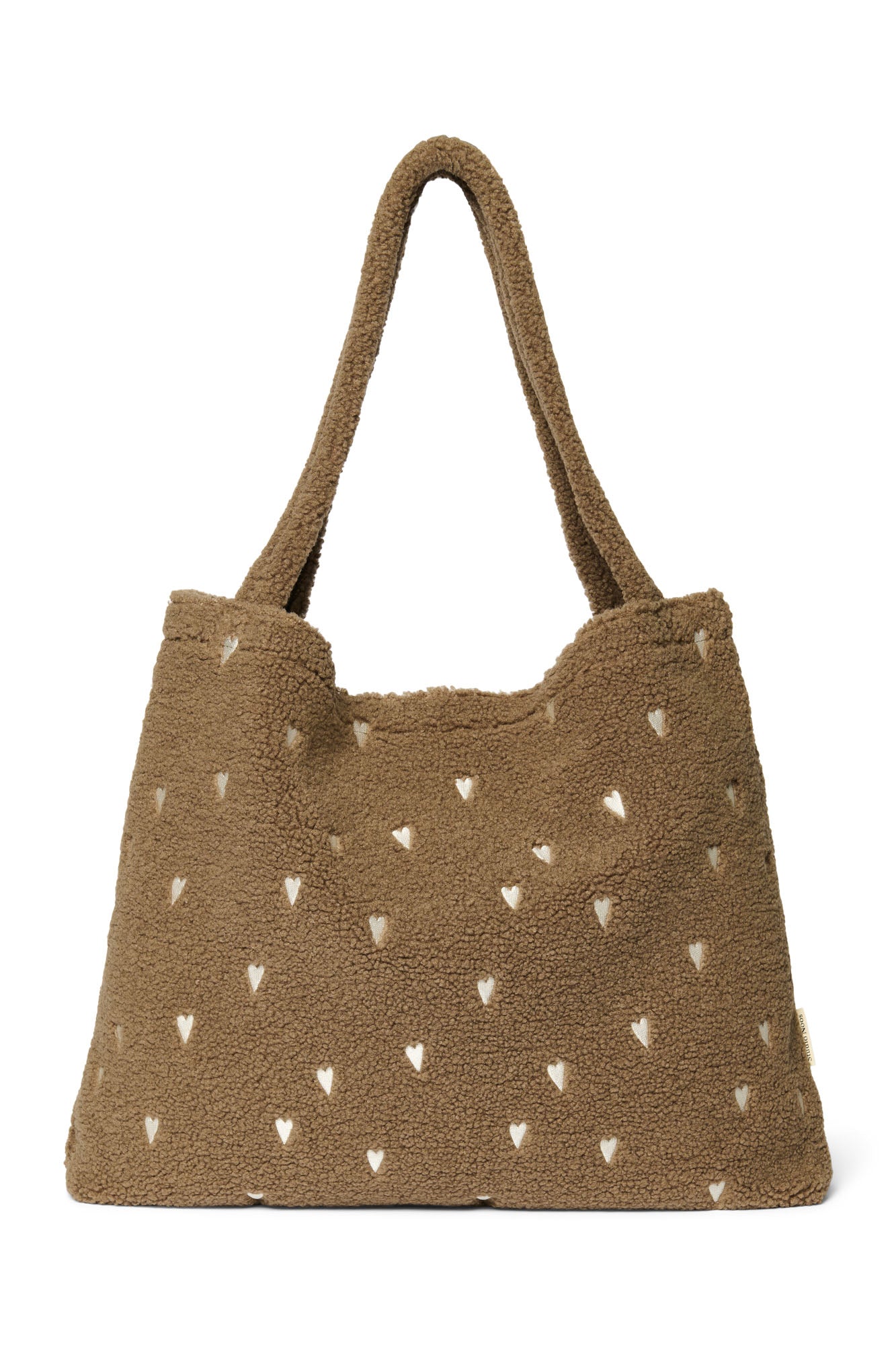 Studio Noos – Teddy Mom Bag Brown Hearts