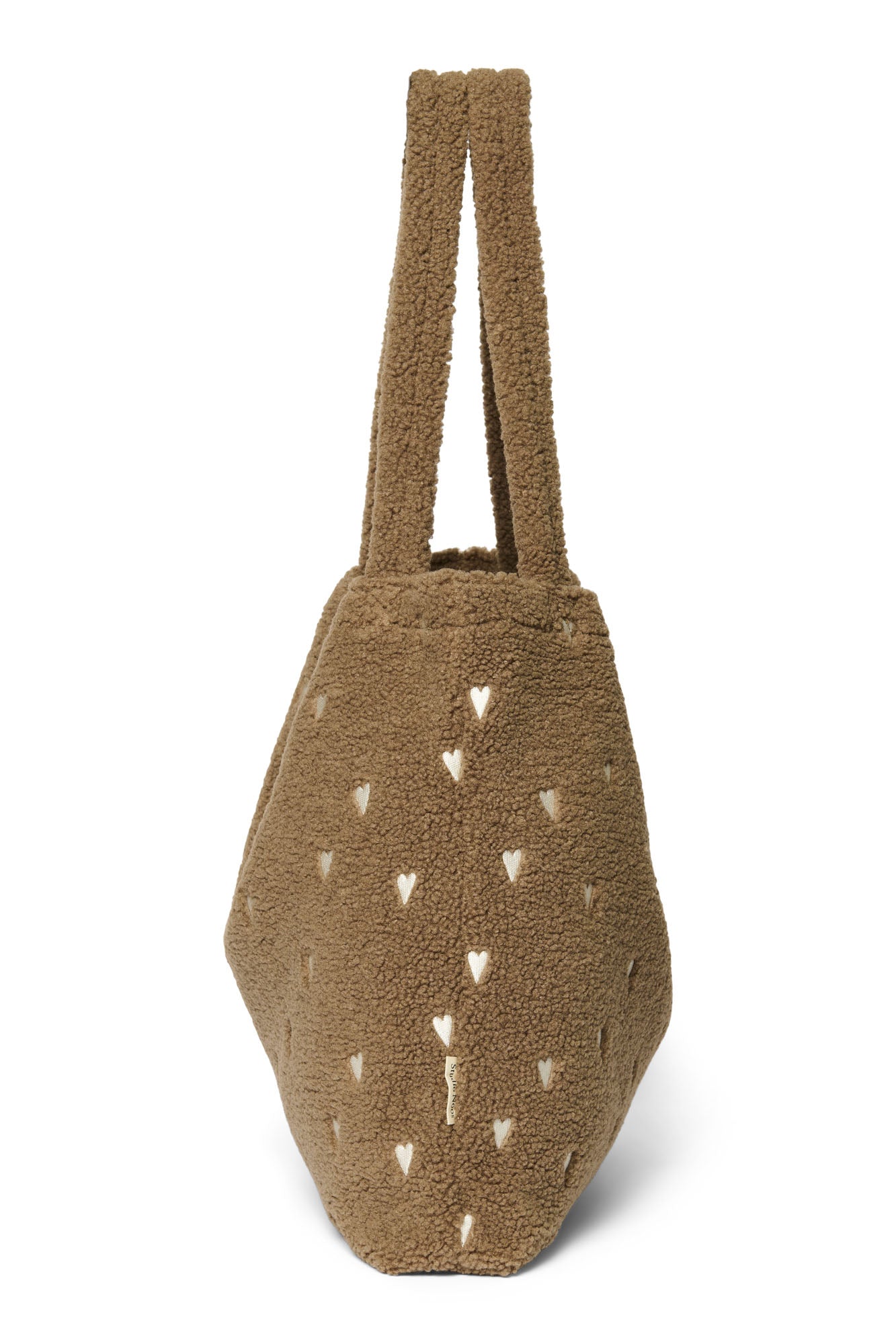 Studio Noos – Teddy Mom Bag Brown Hearts