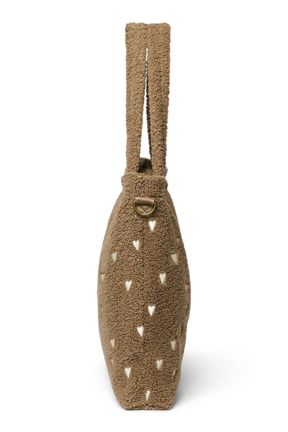 Studio Noos – Teddy Diaper Bag Brown Hearts