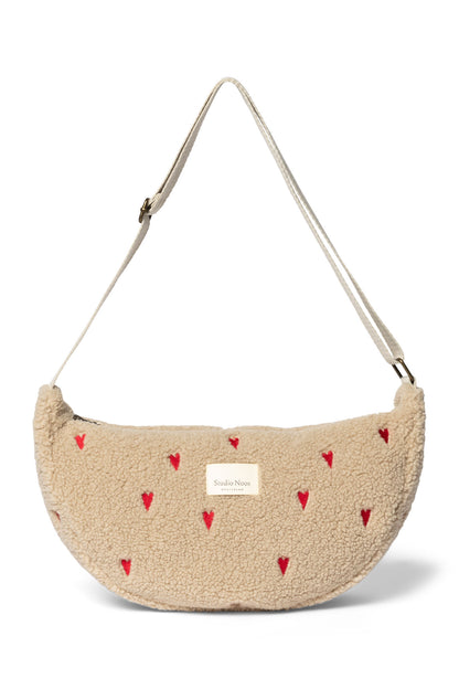 Studio Noos – Ecru Teddy Hearts Adult Fanny Pack