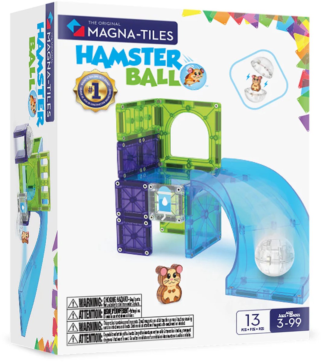 Magna-Tiles Hamsterbal Magnetisch Speelgoed (13-delige Dierenset)