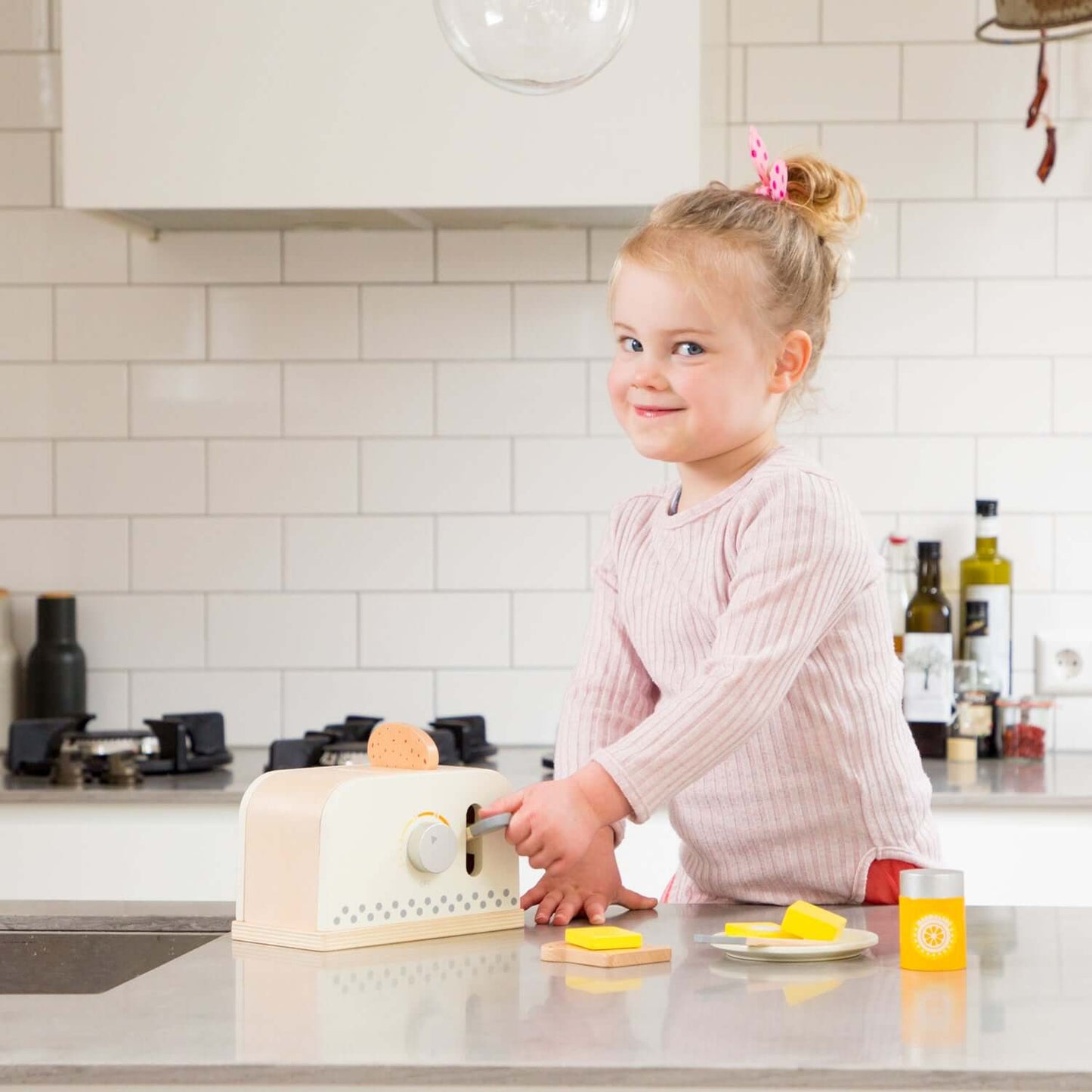 Toaster houten set