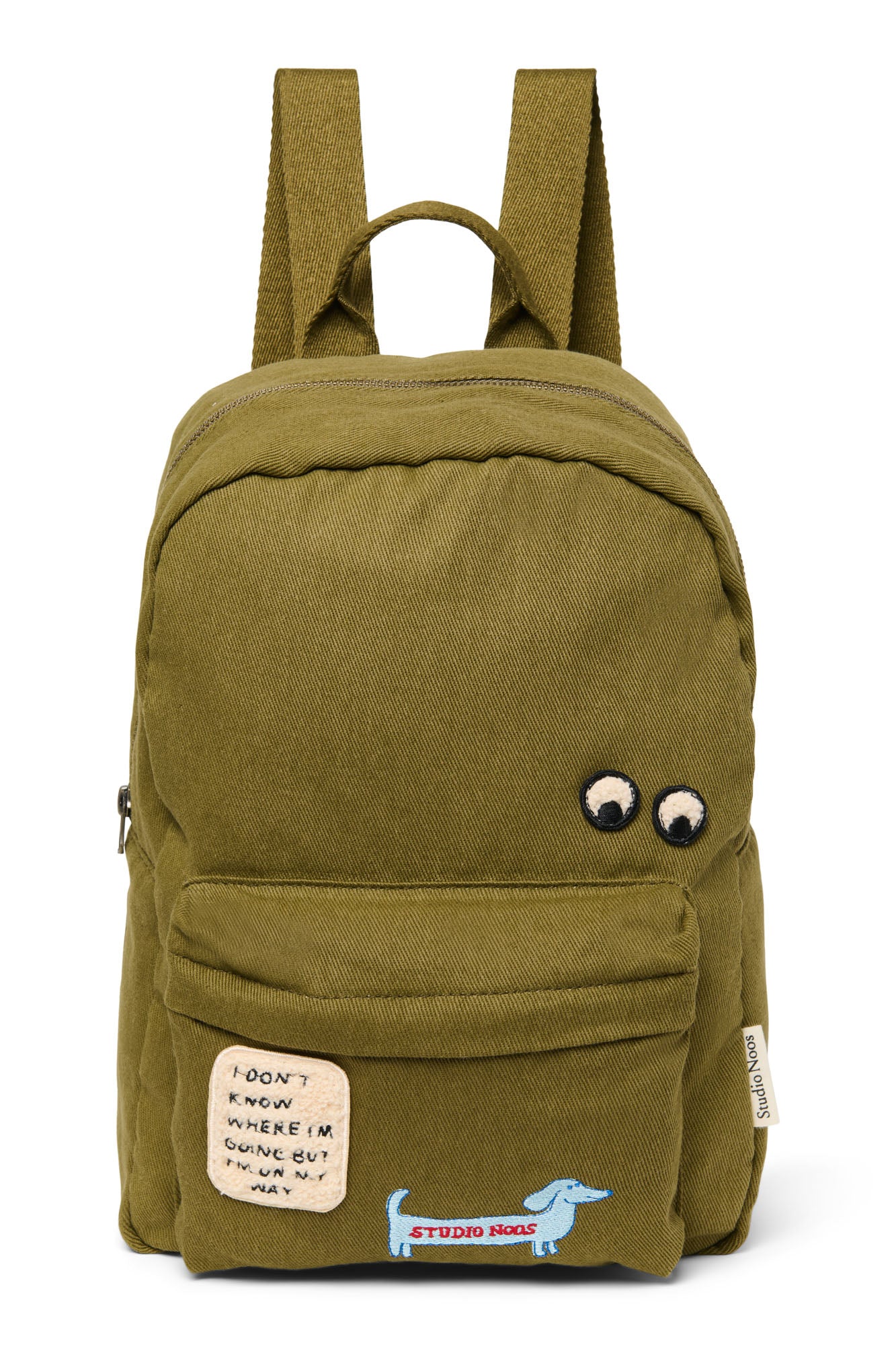 Studio Noos – Cotton Midi Backpack Green Kinder Kids