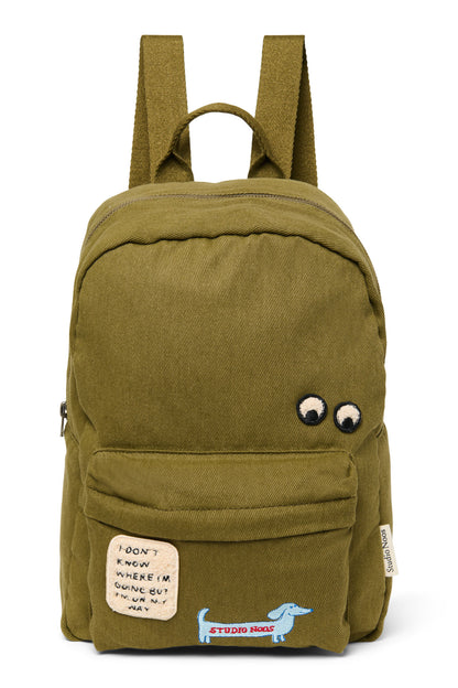 Studio Noos – Cotton Midi Backpack Green Kinder Kids