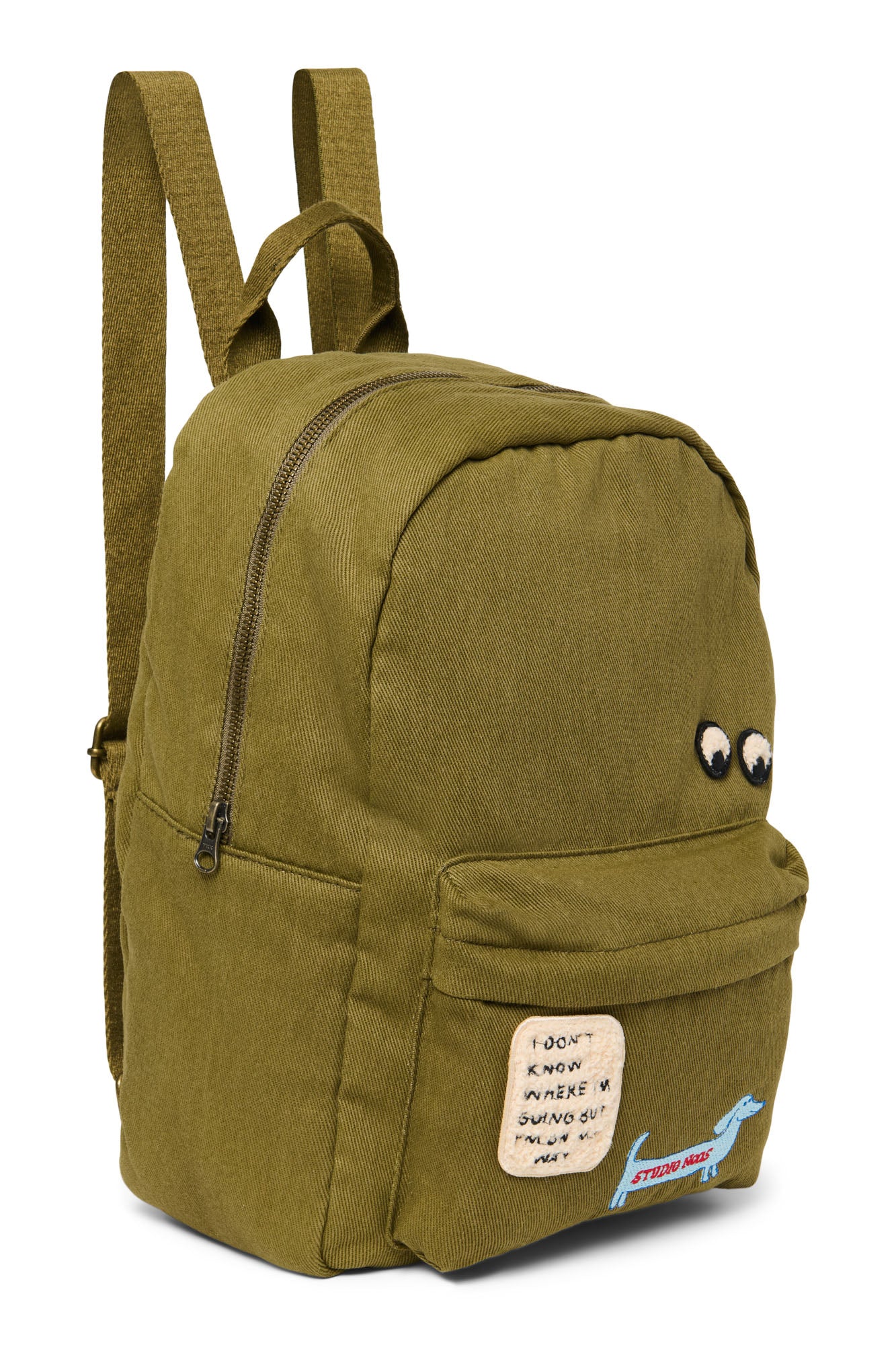 Studio Noos – Cotton Midi Backpack Green Kinder Kids
