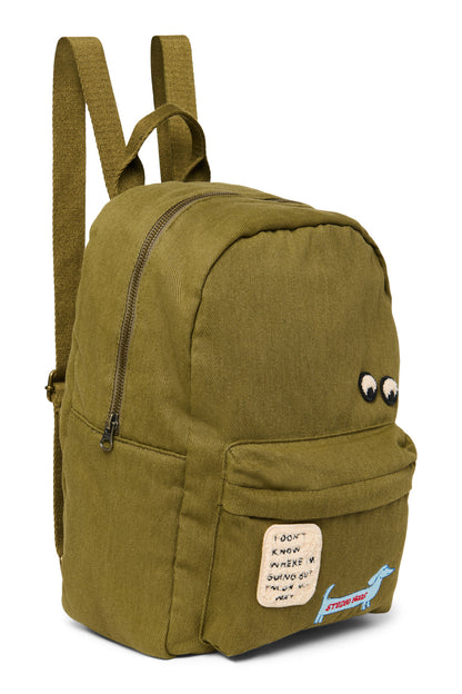 Studio Noos – Cotton Midi Backpack Green Kinder Kids