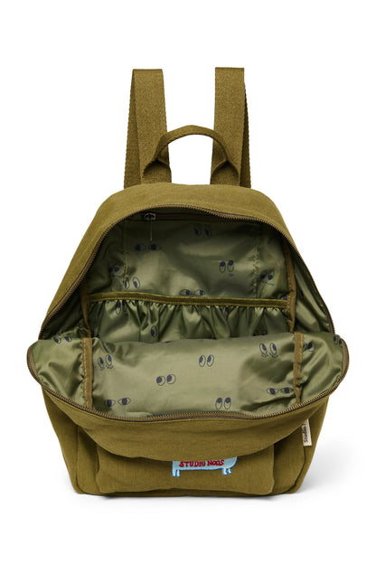 Studio Noos – Cotton Midi Backpack Green Kinder Kids