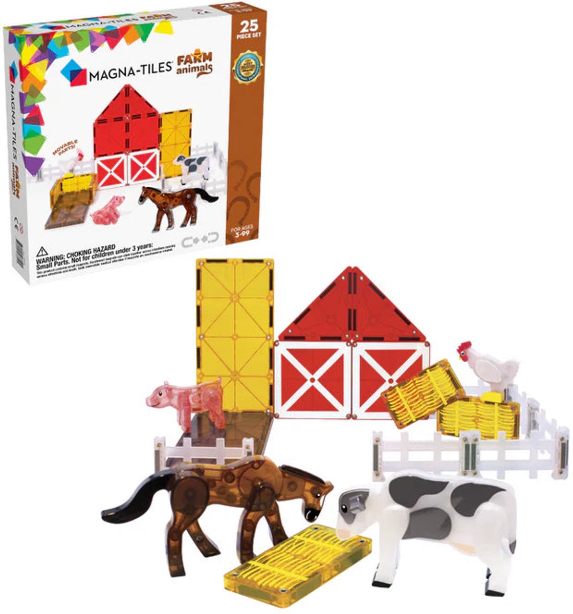 Magna-Tiles Farm Animals 25-stuk Set