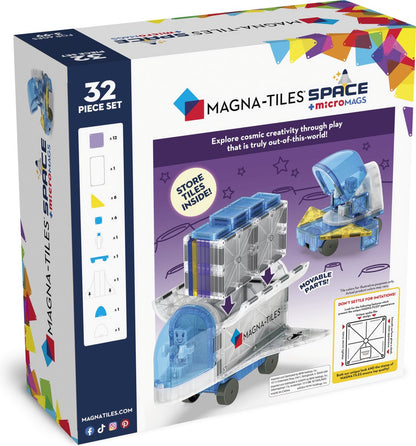 Magna-Tiles  Space 32-Piece Set – Bouw je eigen ruimteavontuur!