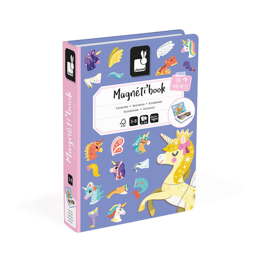 Janod - Janod - Magneti'Book Eenhoorn | Magnetisch Speelboek