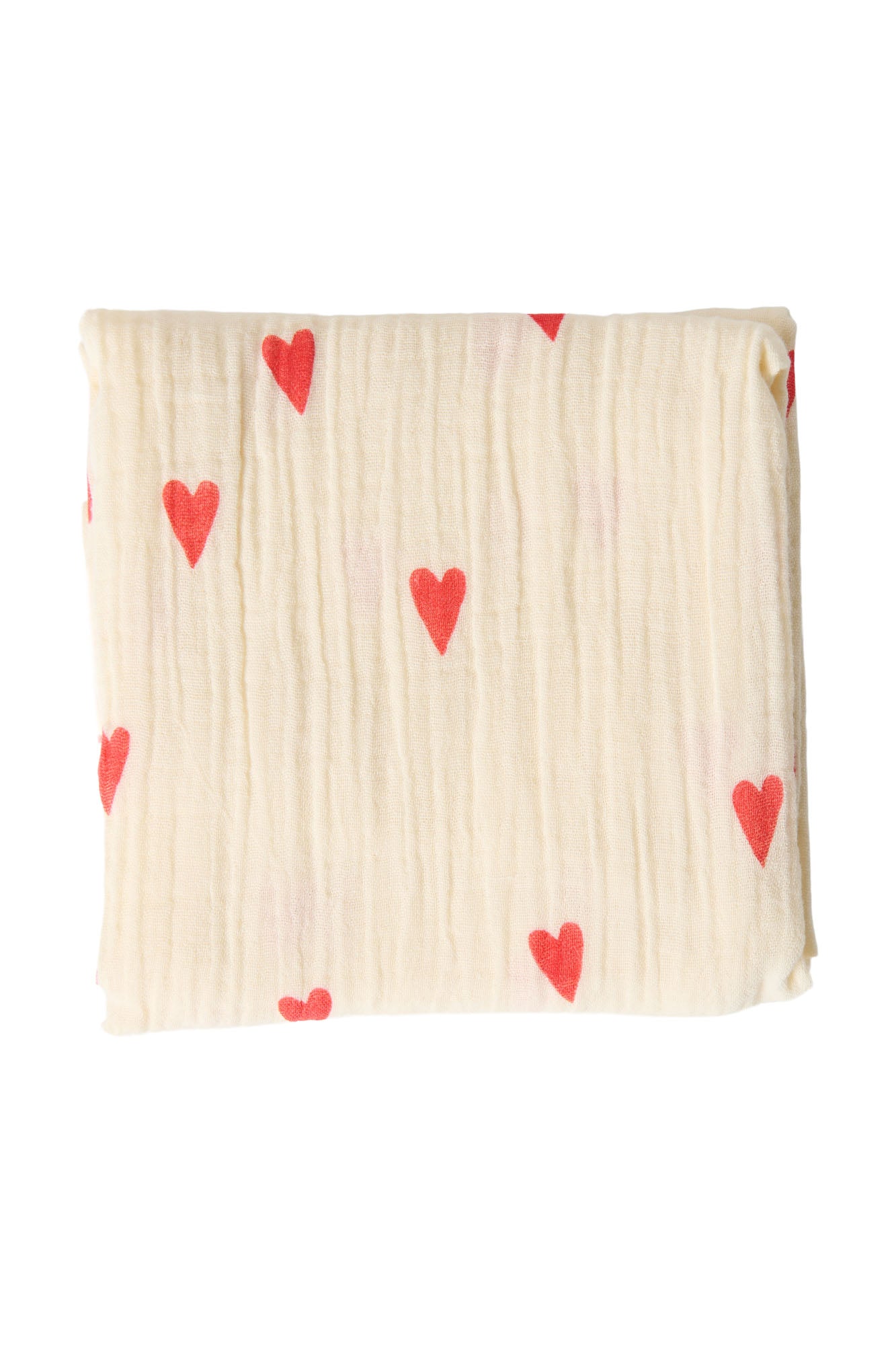 Studio Noos – Neutral Hearts Swaddle 70×70 cm