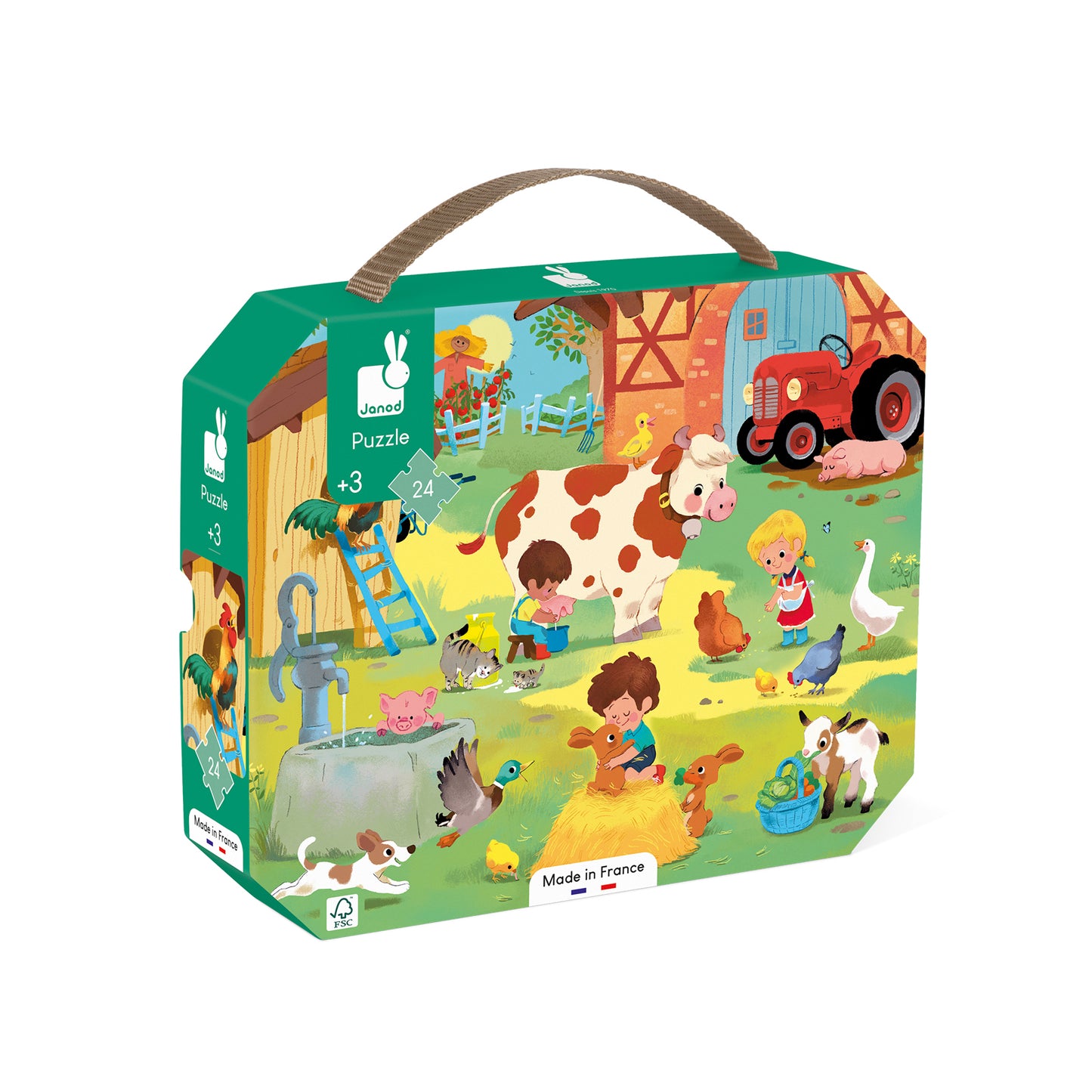 Janod - Puzzel  Op de Boerderij