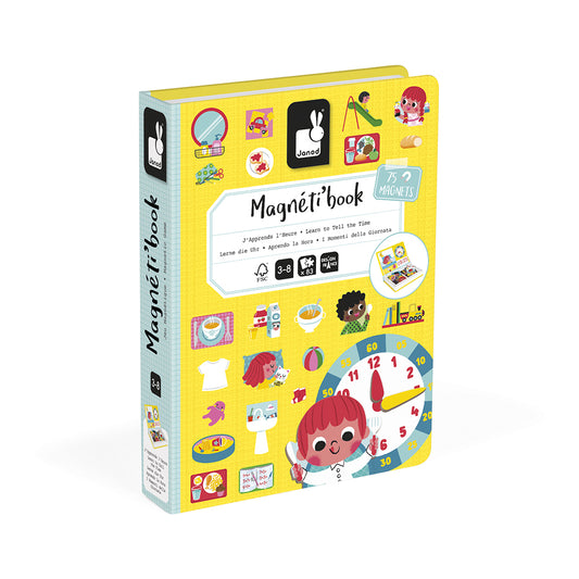 Janod - Magneti'Book Klok Kijken | Magnetisch Speelboek