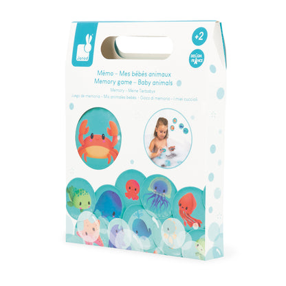 Janod - Badspeelgoed Memospel Baby dieren