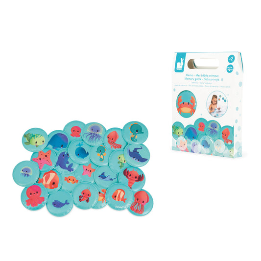 Janod - Badspeelgoed Memospel Baby dieren
