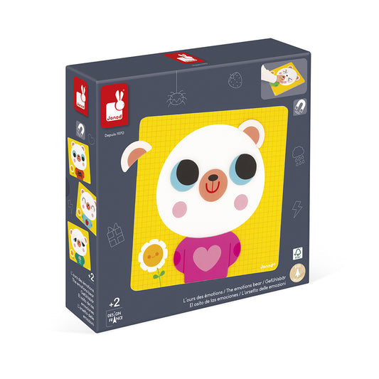 Janod - Magneetspel Emoties | Educatief Houten Speelgoed
