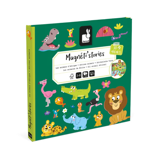 Janod -  Magneti’Stories Afrikaanse Dieren | Magnetisch Verhaalspel