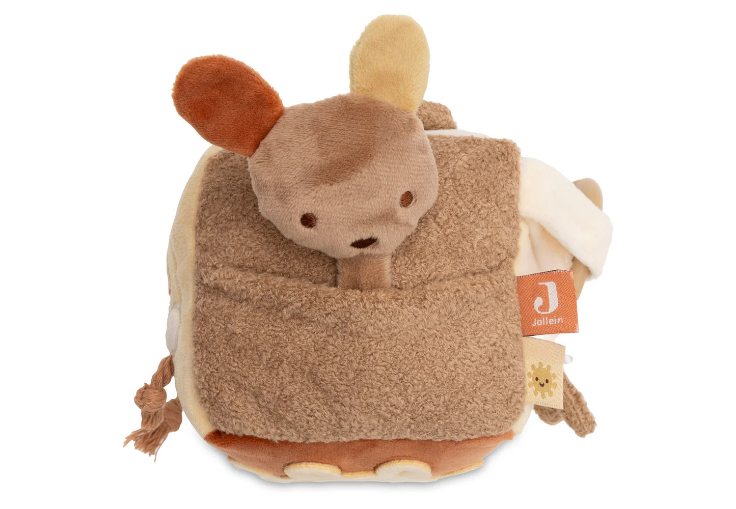 Jollein - Activity Cube – Kangaroots | Zachte Activiteitenkubus voor Baby’s