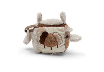 Jollein - Activity Cube – Woolly | Zachte Activiteitenkubus voor Baby’s