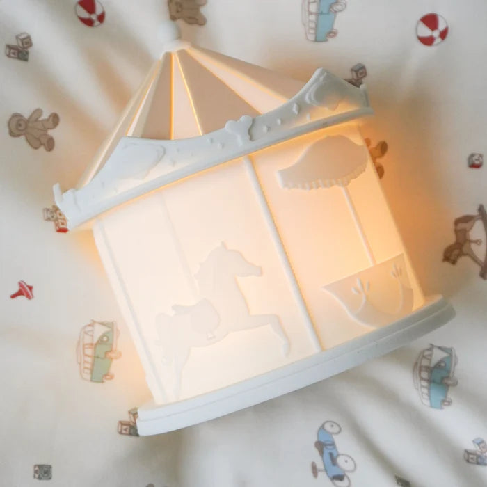 Cam Cam Copenhagen - Carousel Night Light – Off White | Sfeervol Nachtlampje voor Baby- & Kinderkamer