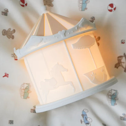 Cam Cam Copenhagen - Carousel Night Light – Off White | Sfeervol Nachtlampje voor Baby- & Kinderkamer