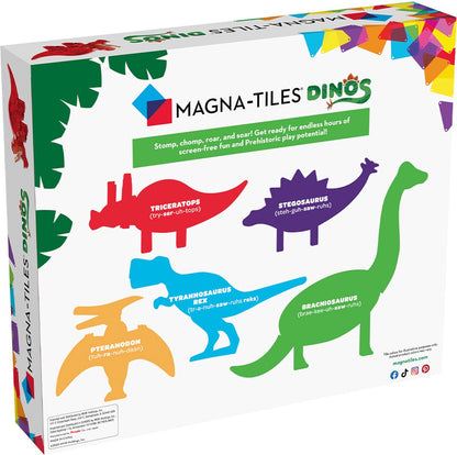 Magna-Tiles Dino Set – 5-delige magnetische dinosaurusfiguren