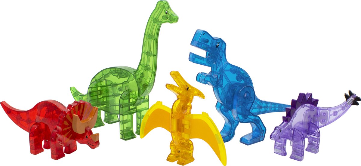 Magna-Tiles Dino Set – 5-delige magnetische dinosaurusfiguren