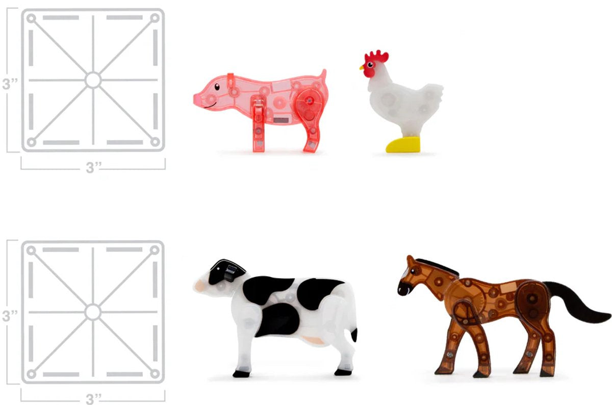 Magna-Tiles Farm Animals 25-stuk Set