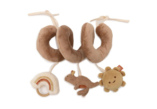 Jollein - Activity Spiral – Kangaroots | Zachte Activiteitenspiraal voor Kinderwagen, Autostoel & Wieg