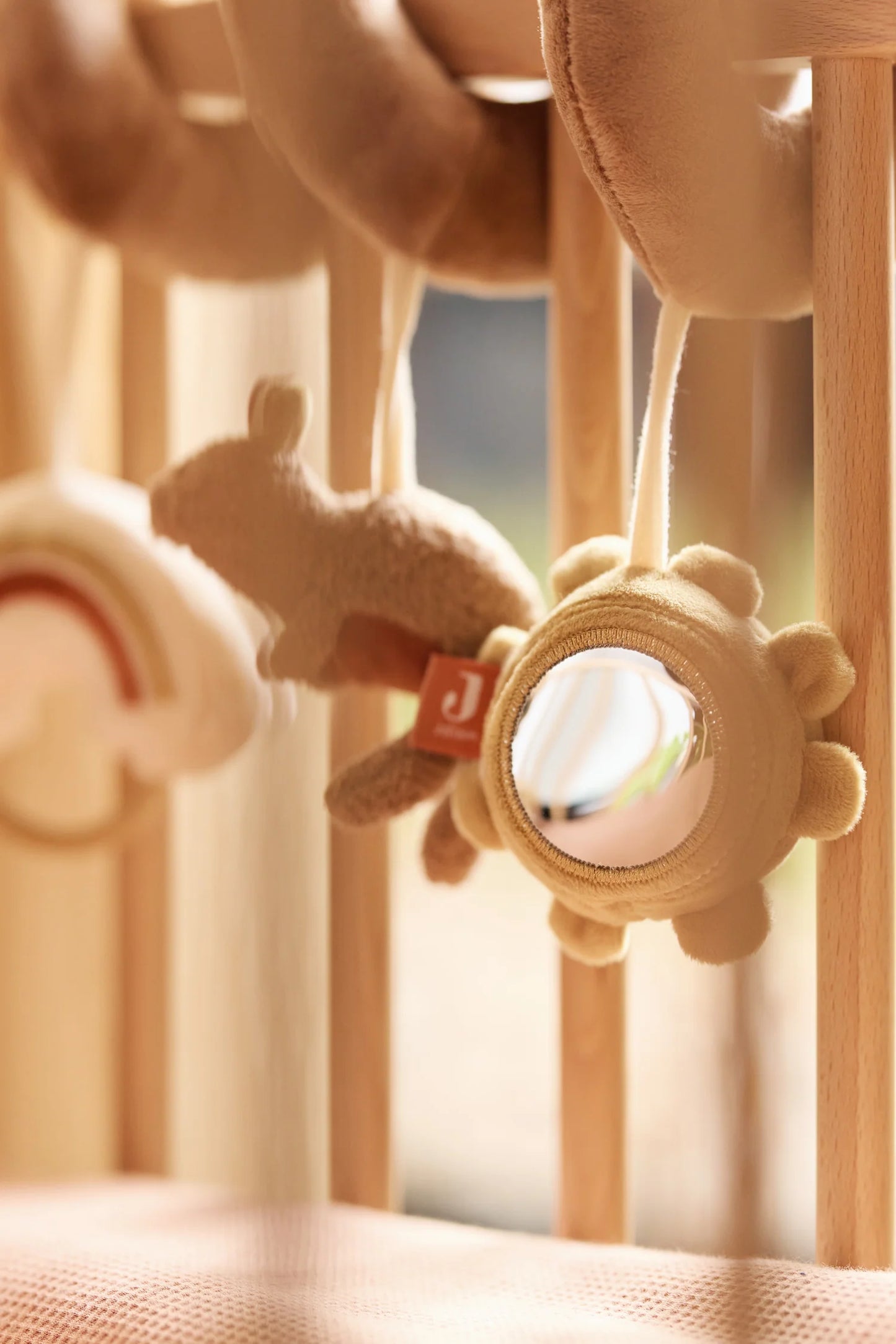 Jollein - Activity Spiral – Kangaroots | Zachte Activiteitenspiraal voor Kinderwagen, Autostoel & Wieg