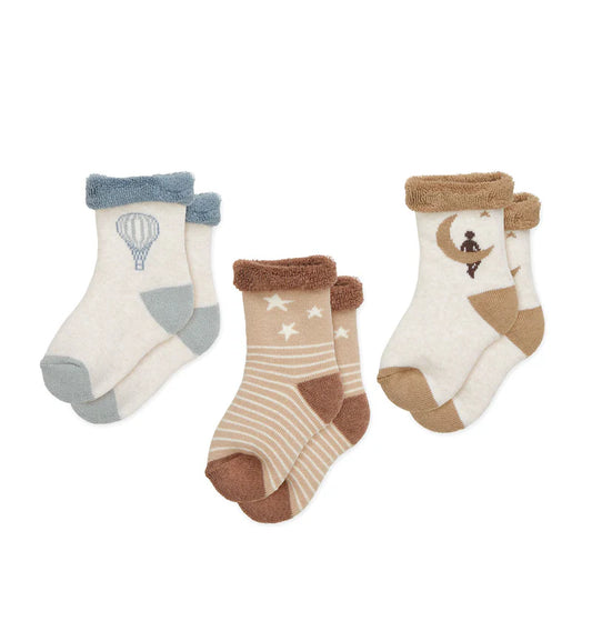 Cam Cam Copenhagen - Terry Socks Safi 3-pack Dreamland Zachte Baby Sokken